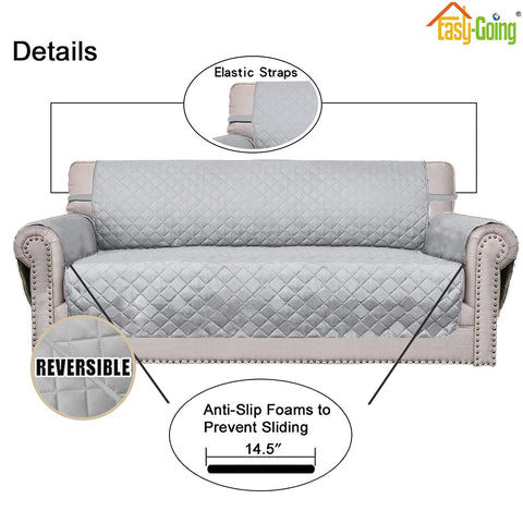 Foam pipes tucked into seat grooves provide extra stability for Easy-Going cover.