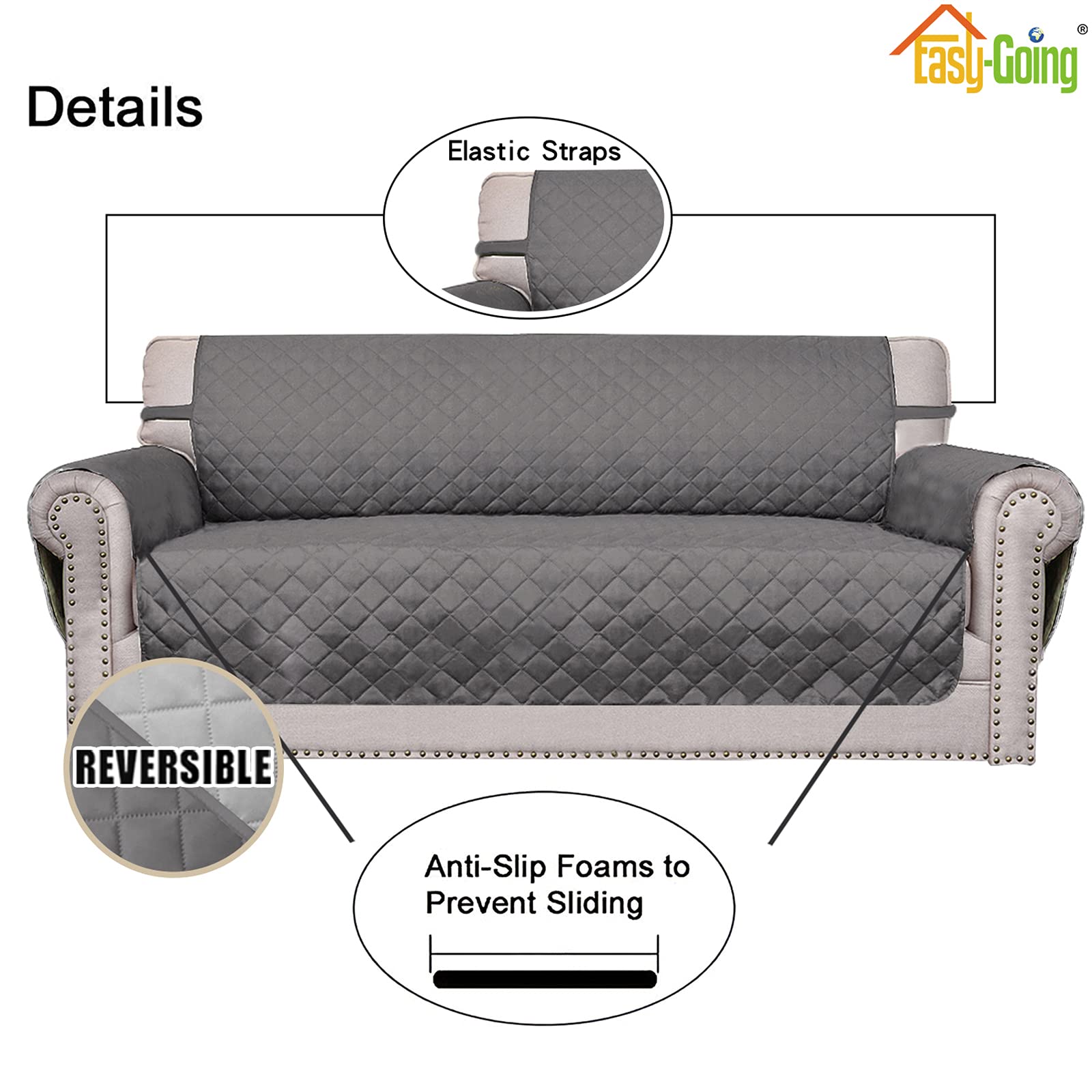 Easy-Going furniture protector for pets keeps upholstery clean.