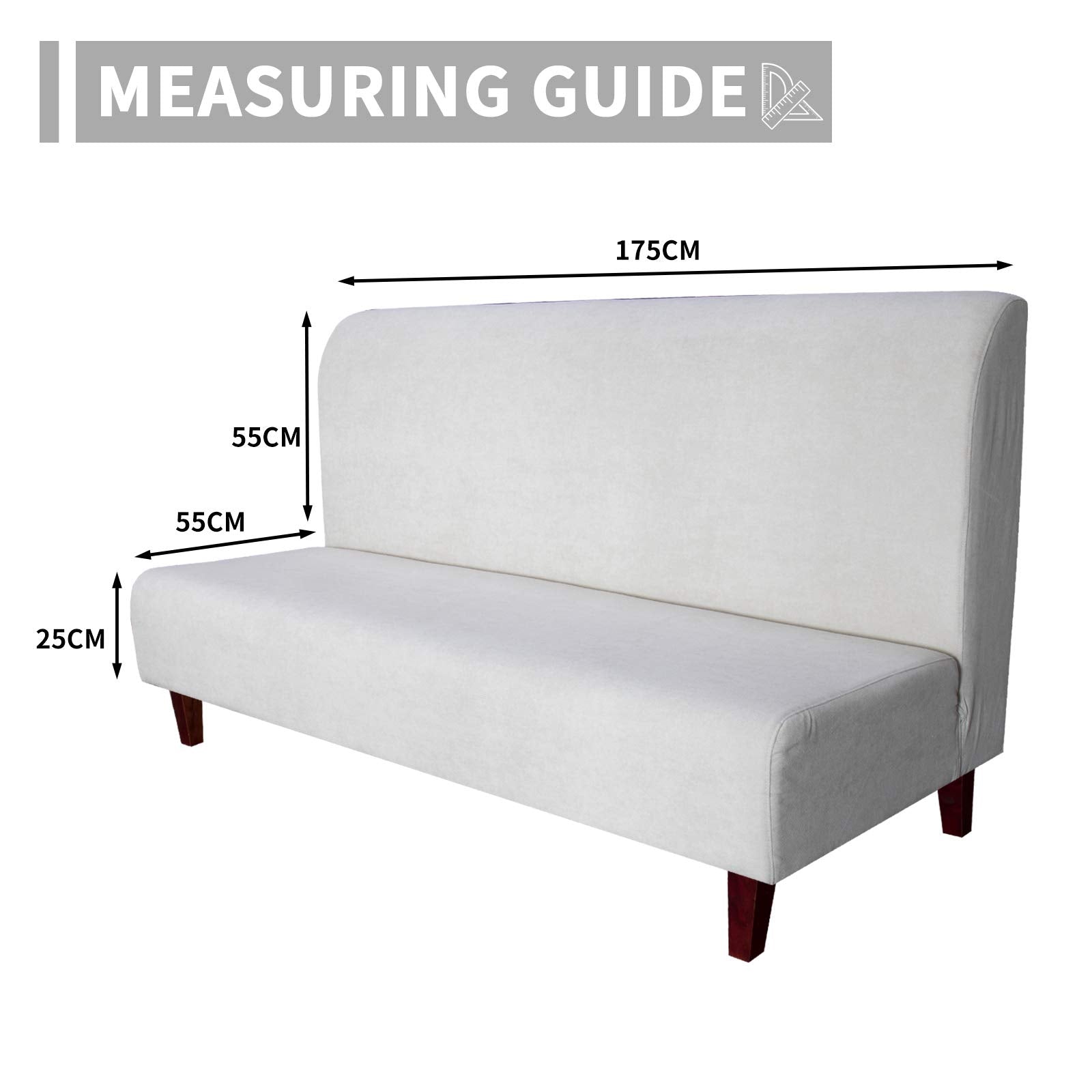 Easy-Going dark gray futon cover for a modern, low-maintenance look