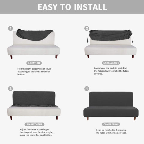 Easy-Going dog and cat friendly futon cover guards furniture