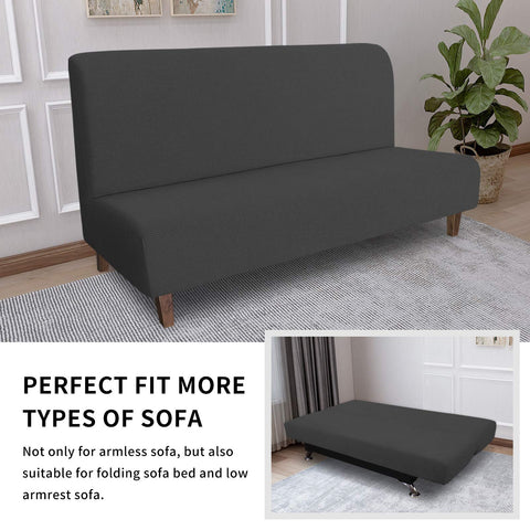 Easy-Going stretch jacquard futon cover with a snug, flexible fit