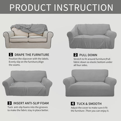 Easy-Going jacquard design blends style with practical couch protection.