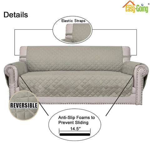 Easy-Going water-resistant quilted fabric guards your furniture