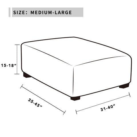 Easy-Going ottoman cover is machine washable at 30°C for easy upkeep.
