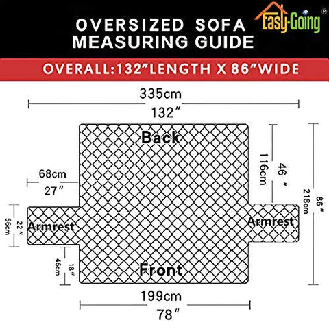 Easy-Going machine-washable sofa cover for easy cleanup after meals and pets.