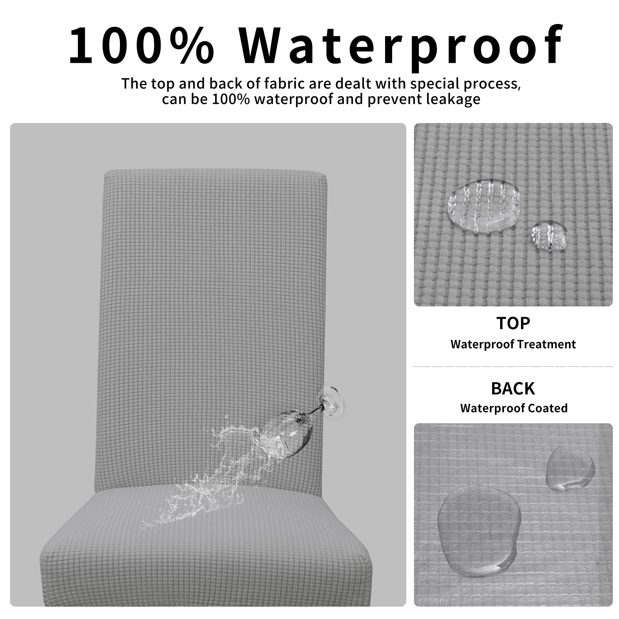 Easy-Going chair cover installs quickly from back to seat for a snug fit