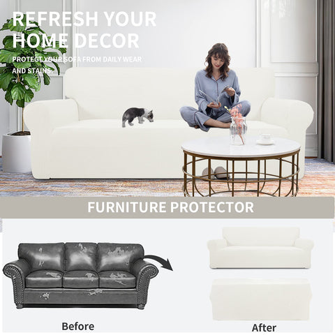 Easy-Going slipcover protecting the sofa from daily wear and stains