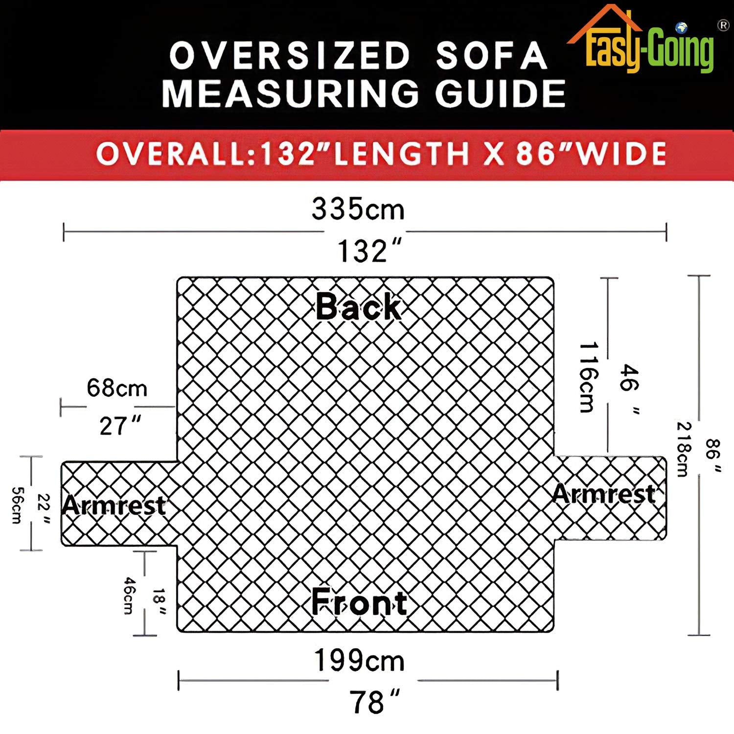 Easy-Going quilted texture with thick microfiber offers a soft, durable surface.