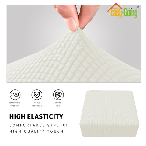 Easy-Going rectangle storage stool protector keeps spills and stains at bay.