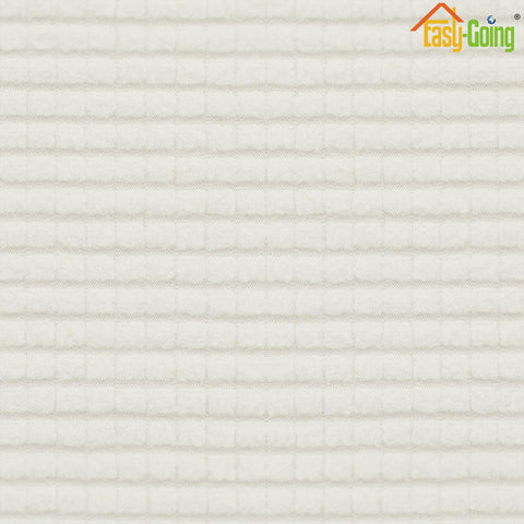 Easy-Going cream cover fits 40x40x15 inch ottomans for a refreshed look.