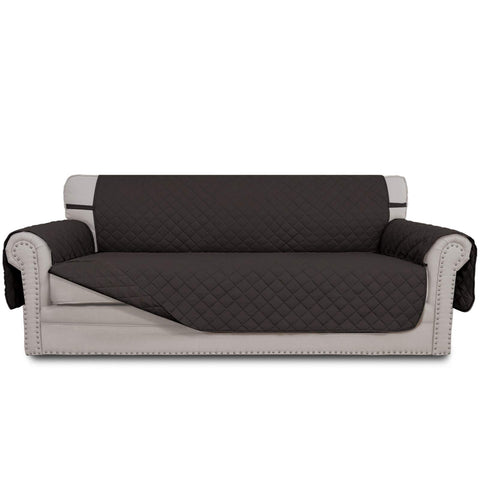 Easy-Going reversible couch cover on a 3-cushion sofa for flexible styling and protection.
