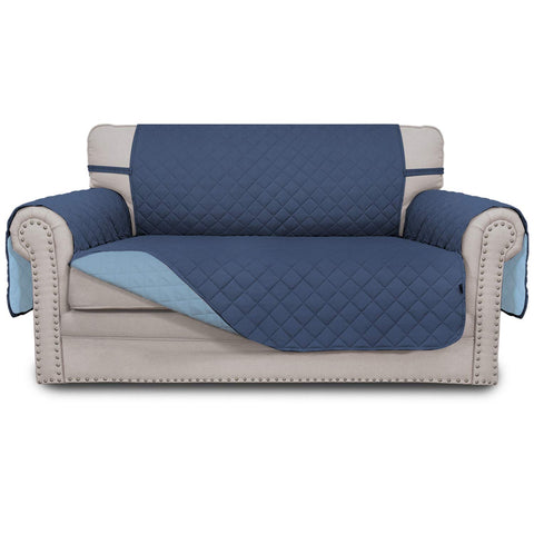 Easy-Going reversible loveseat cover close-up shows soft quilted texture for pet-friendly protection.