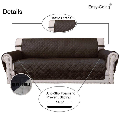 Easy-Going couch cover foam pipes keep cover in place for a secure fit