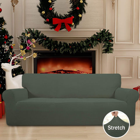 Easy-Going slipcover showing elastic bottom anchors for a secure, snug fit.