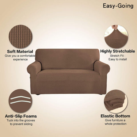 Easy-Going elastic-bottom slipcover keeps the cover securely in place.