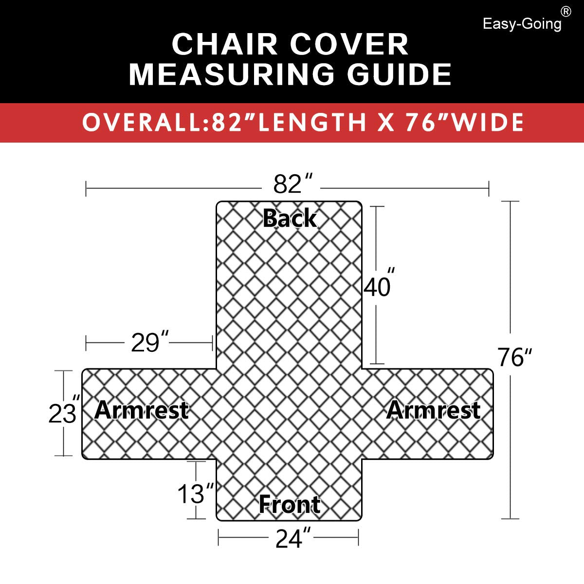 Easy-Going slipcover foam-pipes placement ensures secure fit.