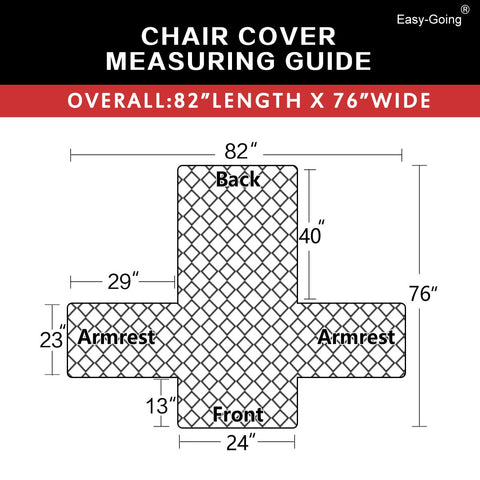 Easy-Going slipcover foam-pipes placement ensures secure fit.