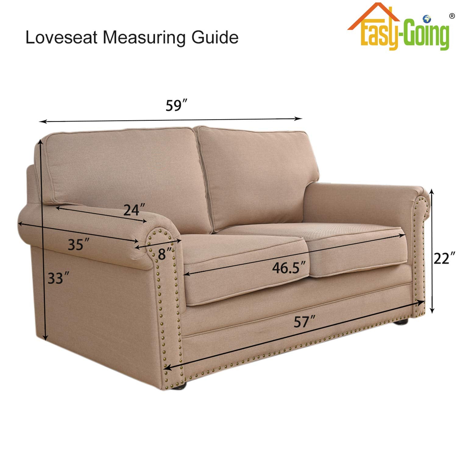 Machine-washable slipcover at 30 degrees Celsius for simple cleaning.