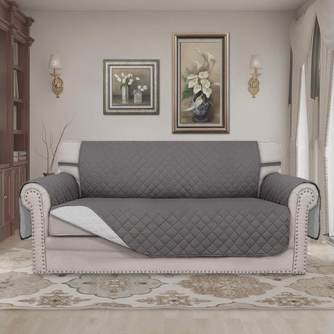 Easy-Going slipcover quilted fabric close-up highlights durability and protection.