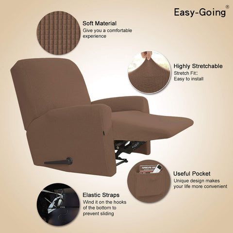 Easy-Going slipcover seat center brown ensures secure seat fit