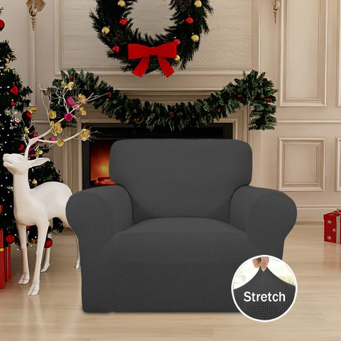 Easy-Going chair slipcover showcases a compact one-piece design for quick refresh.