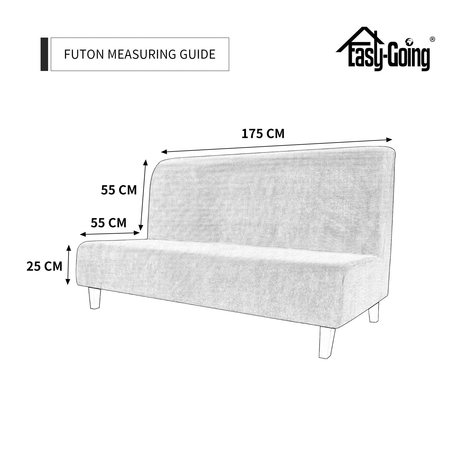 Easy-Going slipcover is machine washable for easy care.