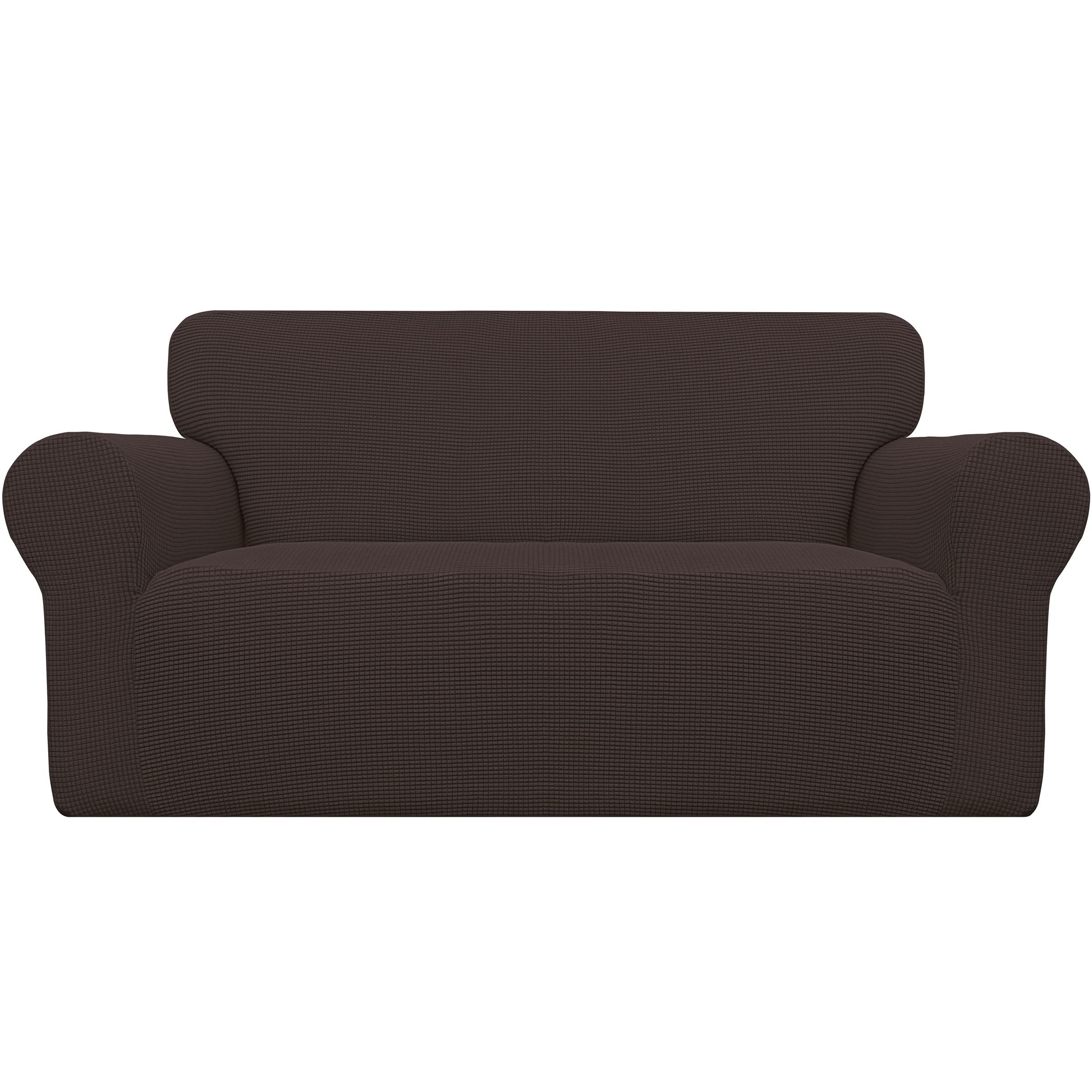 Easy-Going Stretch Loveseat Slipcover fabric close-up showing soft jacquard texture