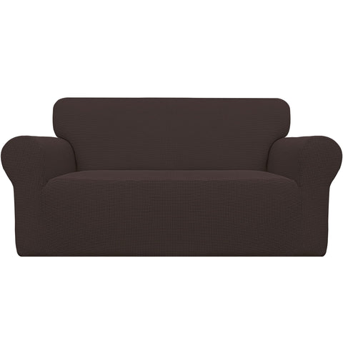 Easy-Going Stretch Loveseat Slipcover fabric close-up showing soft jacquard texture