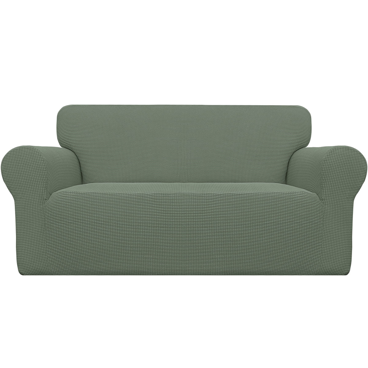 Easy-Going stretch loveseat slipcover in soft fabric for a refreshed living room
