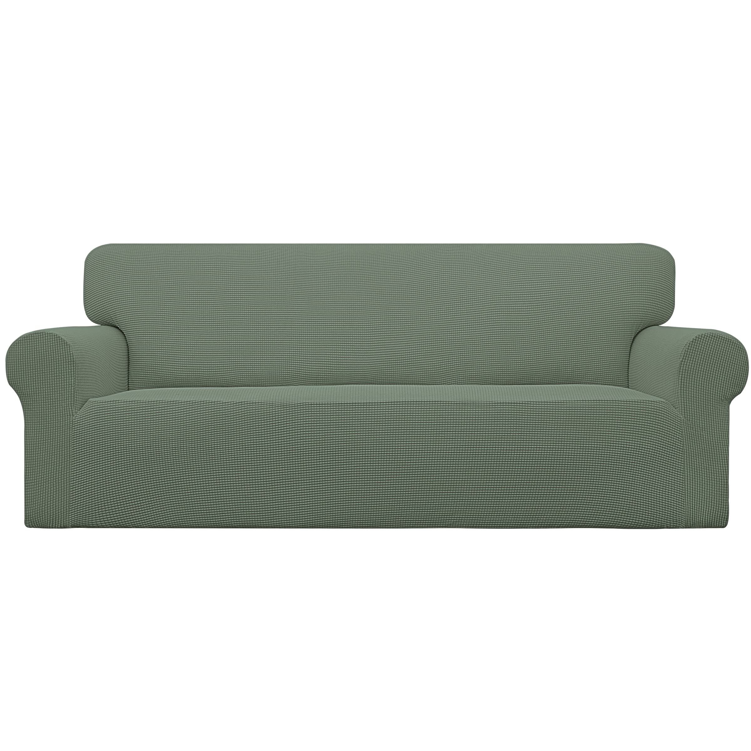 Easy-Going stretch sofa slipcover on sofa for refreshed look and protection.