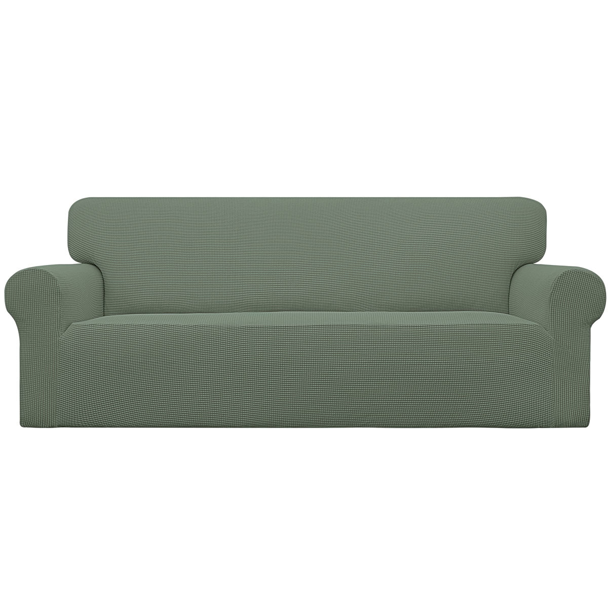 Easy-Going stretch sofa slipcover on sofa for refreshed look and protection.