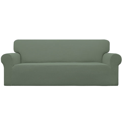 Easy-Going stretch sofa slipcover on sofa for refreshed look and protection.