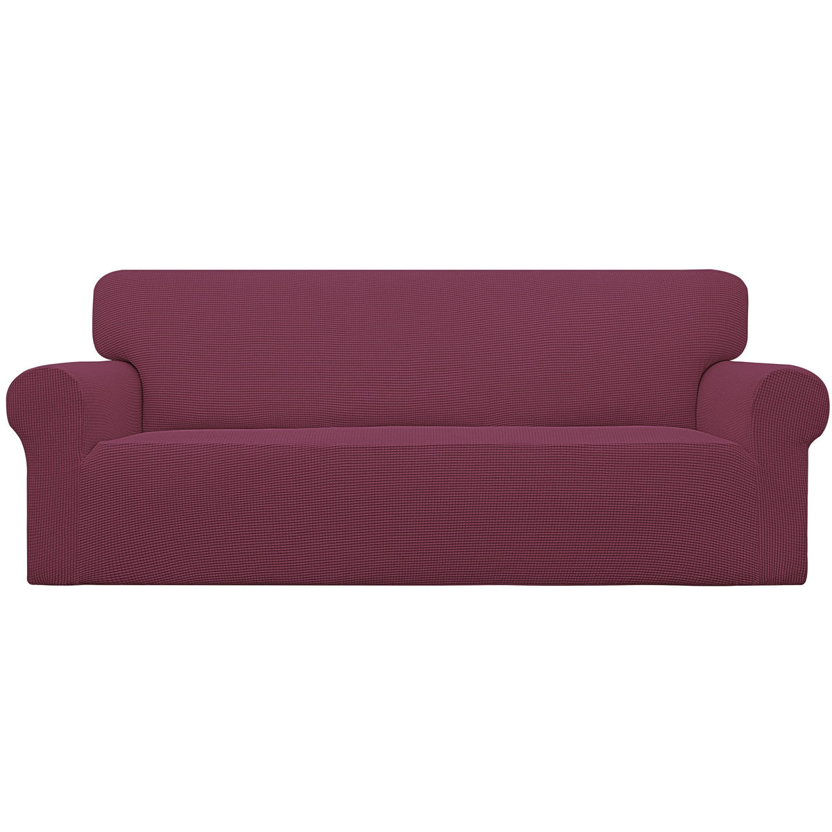 Easy-Going stretch sofa slipcover with elastic bottom for a snug, secure fit.