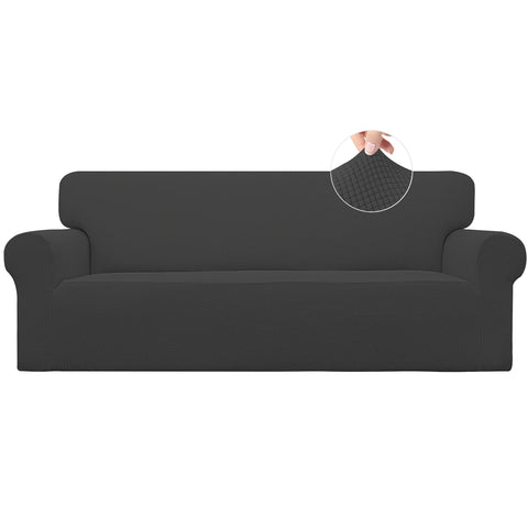 Easy-Going stretch sofa slipcover with elastic bottom for secure fit