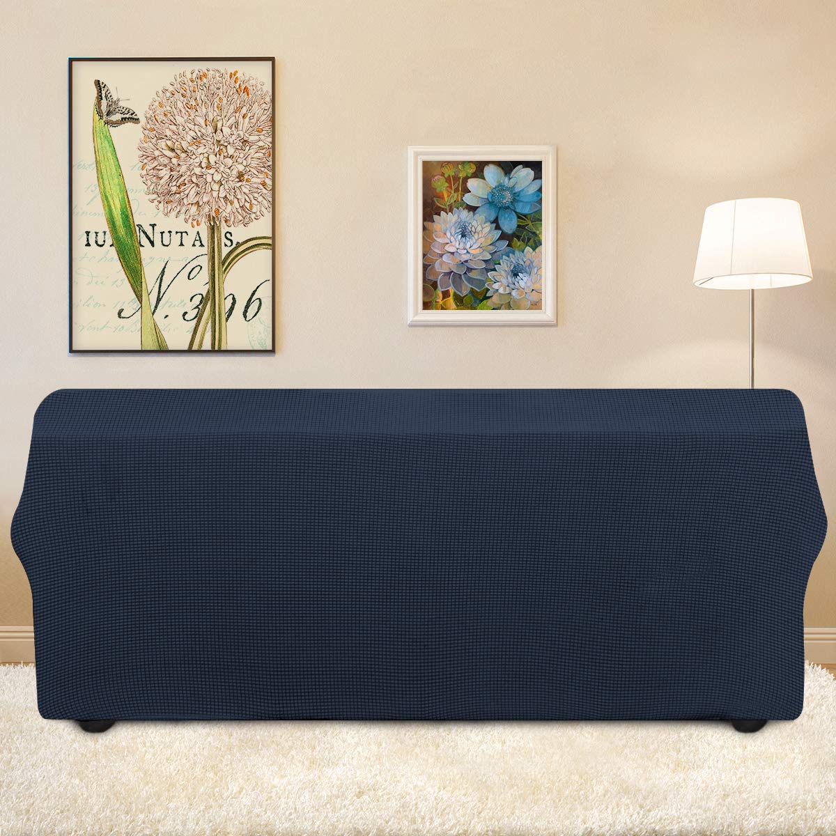 Easy-Going slipcover includes non-slip anchors to minimize shifting and maintain shape.