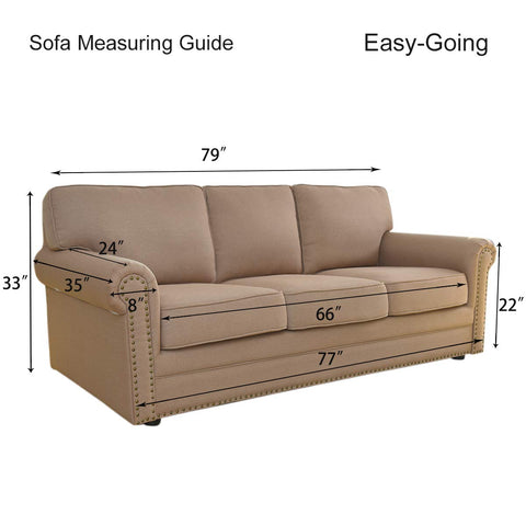 Easy-Going Stretch Sofa Slipcover 1-piece design simplifies setup.