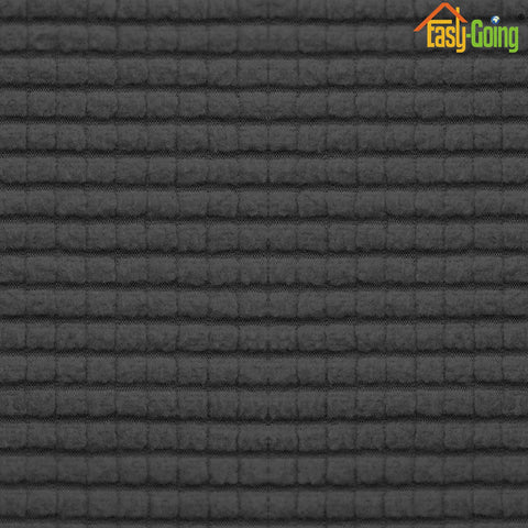 Easy-Going dark grey ottoman cover keeps furniture looking refreshed and coordinated