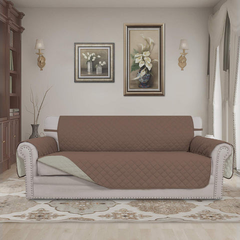 Easy-Going water-resistant couch protector guards against spills and accidents