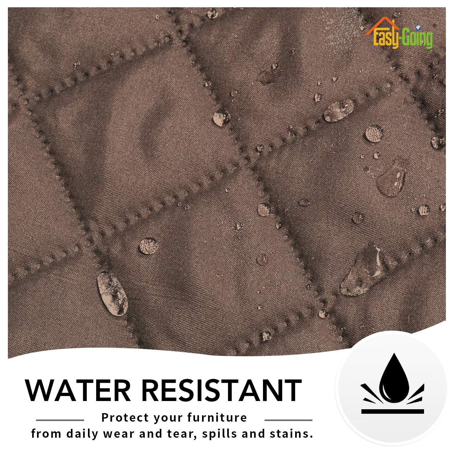 Easy-Going water-resistant furniture protector guards against spills