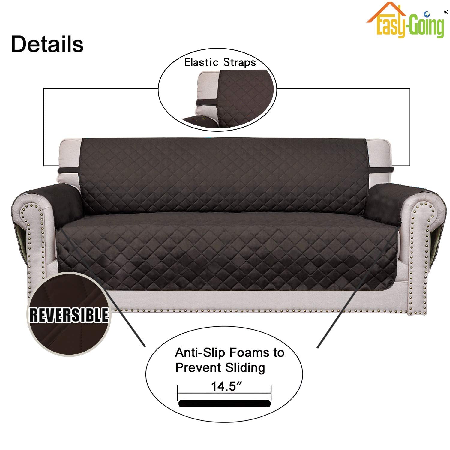 Easy-Going water-resistant furniture protector shields against spills and daily messes.