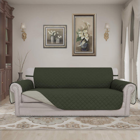 Easy-Going water-resistant sofa cover keeps furniture safe from accidents.