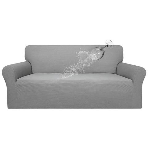 Easy-Going waterproof sofa cover front view demonstrates spill protection and a clean look