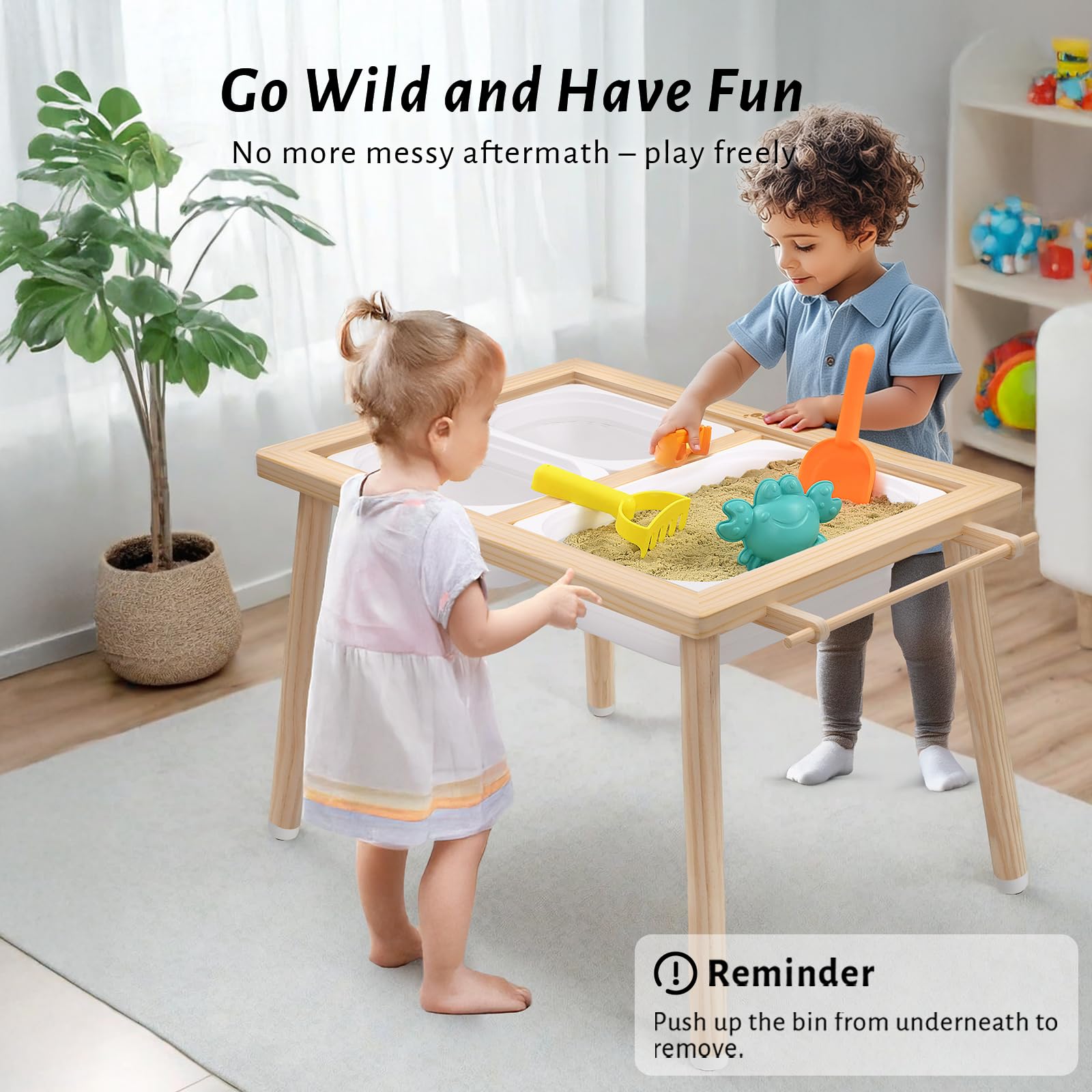 Easyego sensory table ready for indoor and outdoor use in any space