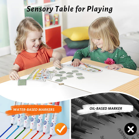 Easyego sensory table paper roller for art projects and neat cleanup