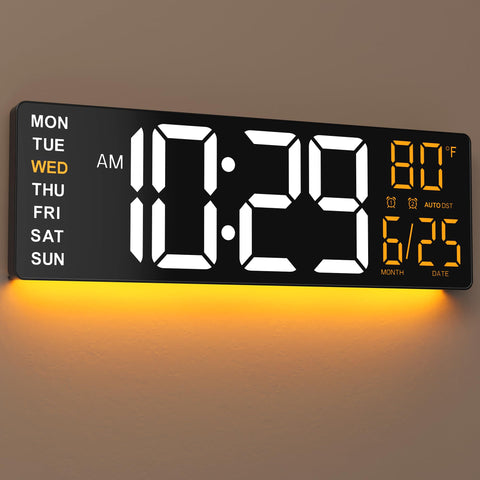 EasyERA 16.5-inch clock front view with anti-glare display for clear daytime visibility