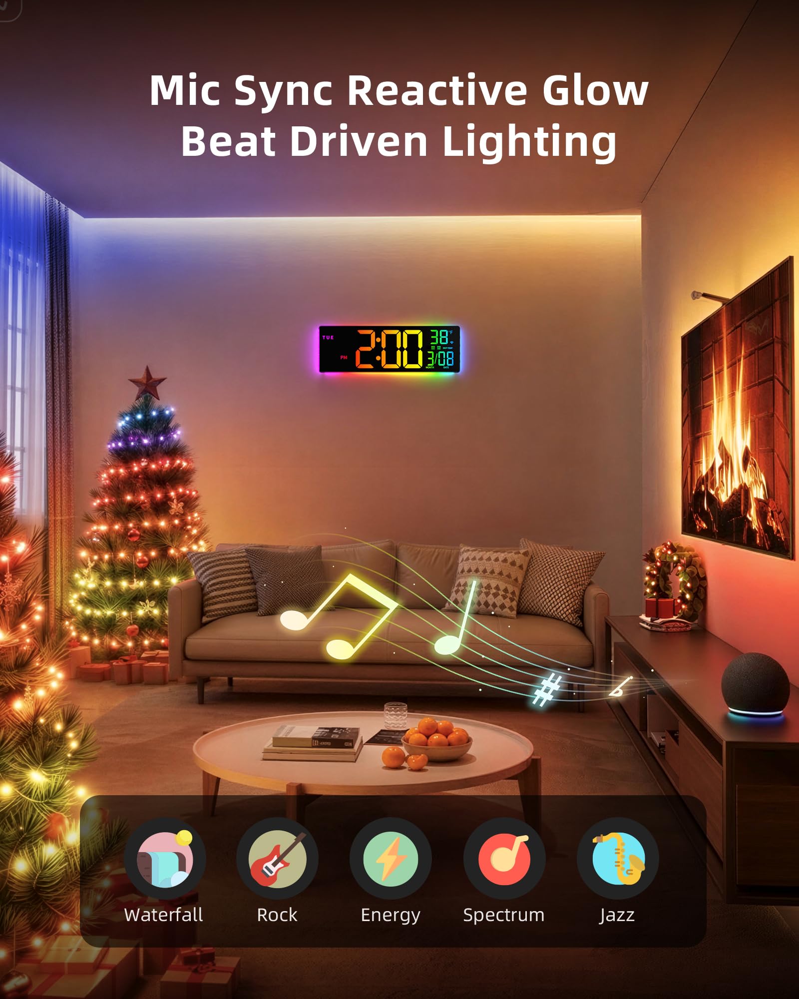 EASYERA auto time sync keeps time aligned via Wi-Fi.
