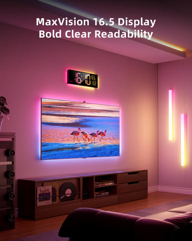EASYERA music sync RGB mode reacts to sound for parties and gaming.