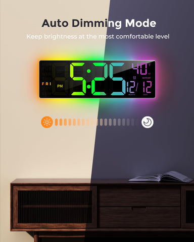 EASYERA temperature display provides quick room context.