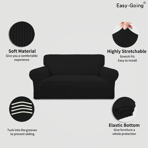 Easy-Going furniture protector in black guards against daily wear.