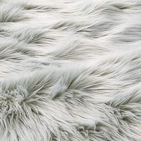 EasyJoy faux fur rug being vacuum-cleaned for quick maintenance.